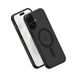 PEEL Bumper Series MagSafe Phone Case for iPhone 16 Plus Case, Shock Absorbing, Black (i16_PLS_BMP_BLK)