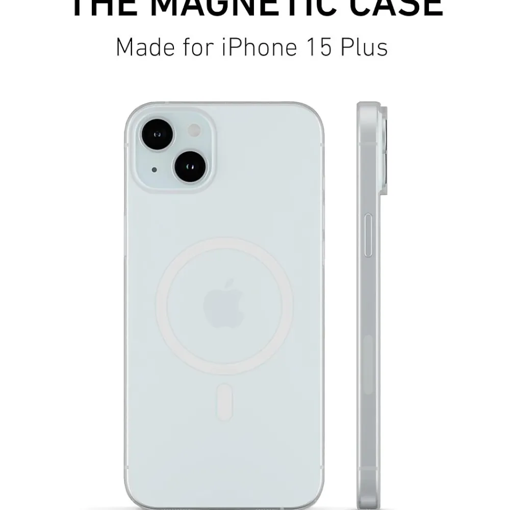 PEEL Magnetic MagSafe Phone Case for iPhone 15 Plus, Clear (I15 PLUS MAGSAFE CLE)