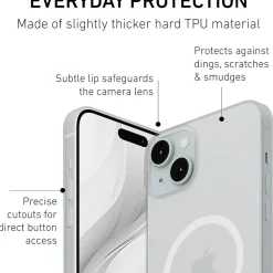 PEEL Magnetic MagSafe Phone Case for iPhone 15 Plus, Clear (I15 PLUS MAGSAFE CLE)