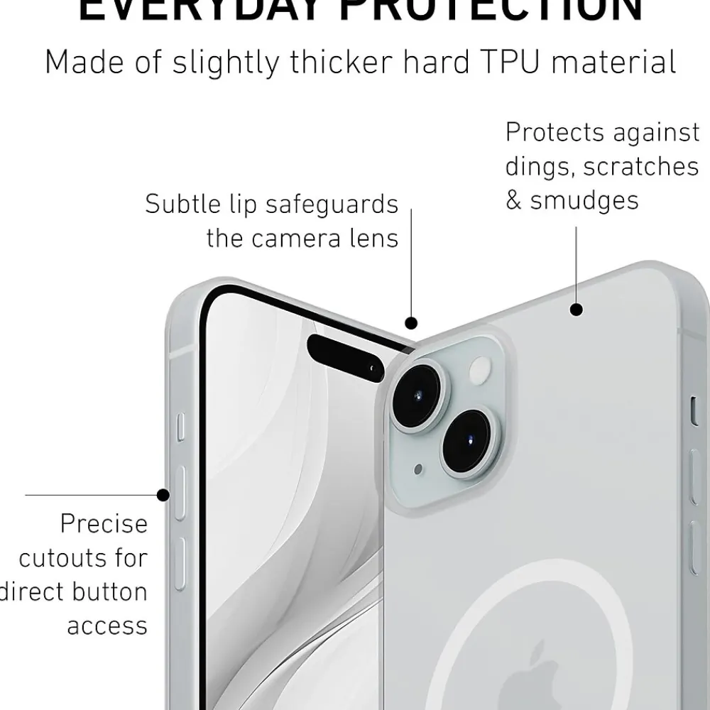 PEEL Magnetic MagSafe Phone Case for iPhone 15 Plus, Clear (I15 PLUS MAGSAFE CLE)