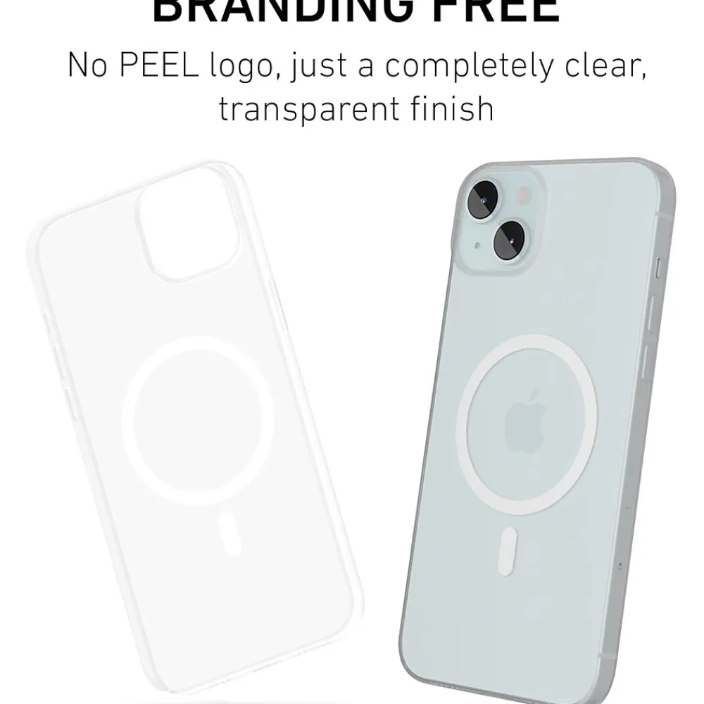 PEEL Magnetic MagSafe Phone Case for iPhone 15 Plus, Clear (I15 PLUS MAGSAFE CLE)