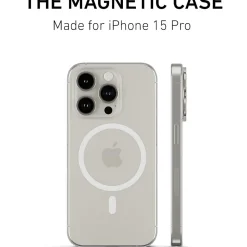 PEEL Magnetic Thin Series MagSafe Phone Case for iPhone 15 Pro Case, Clear (I15 PRO MAGSAFE CLEA)