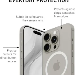 PEEL Magnetic Thin Series MagSafe Phone Case for iPhone 15 Pro Case, Clear (I15 PRO MAGSAFE CLEA)
