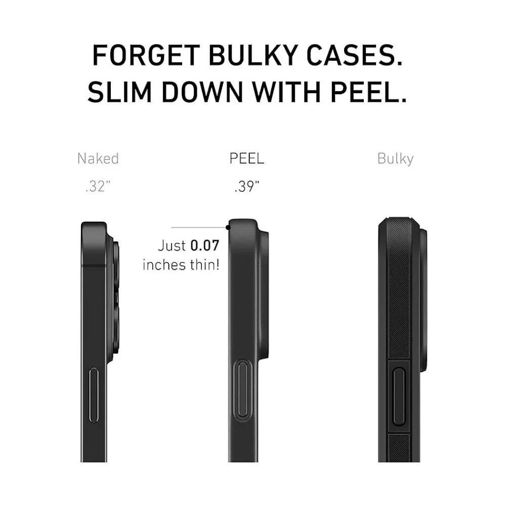 PEEL Magnetic Thin Series MagSafe Phone Case for iPhone 16 Pro Max Case, Black (I16_PMX_MAG_BLK)