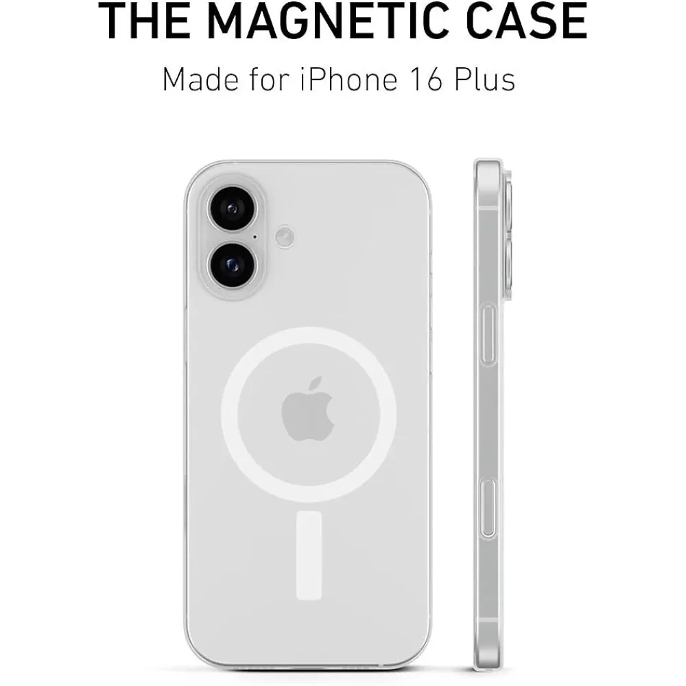 PEEL Magnetic Thin Series MagSafe Phone Case for iPhone 16 Plus Case, Clear (I16_PLS_MAG_CLR)