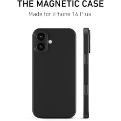 PEEL Magnetic Thin Series MagSafe Phone Case for iPhone 16 Plus Case, Black (I16_PLS_MAG_BLK)