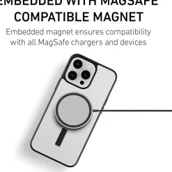 PEEL MagSafe Bumper Phone Case for iPhone 16 Pro Max, Shock Absorbing, Black (i16_PMX_BMP_BLK)