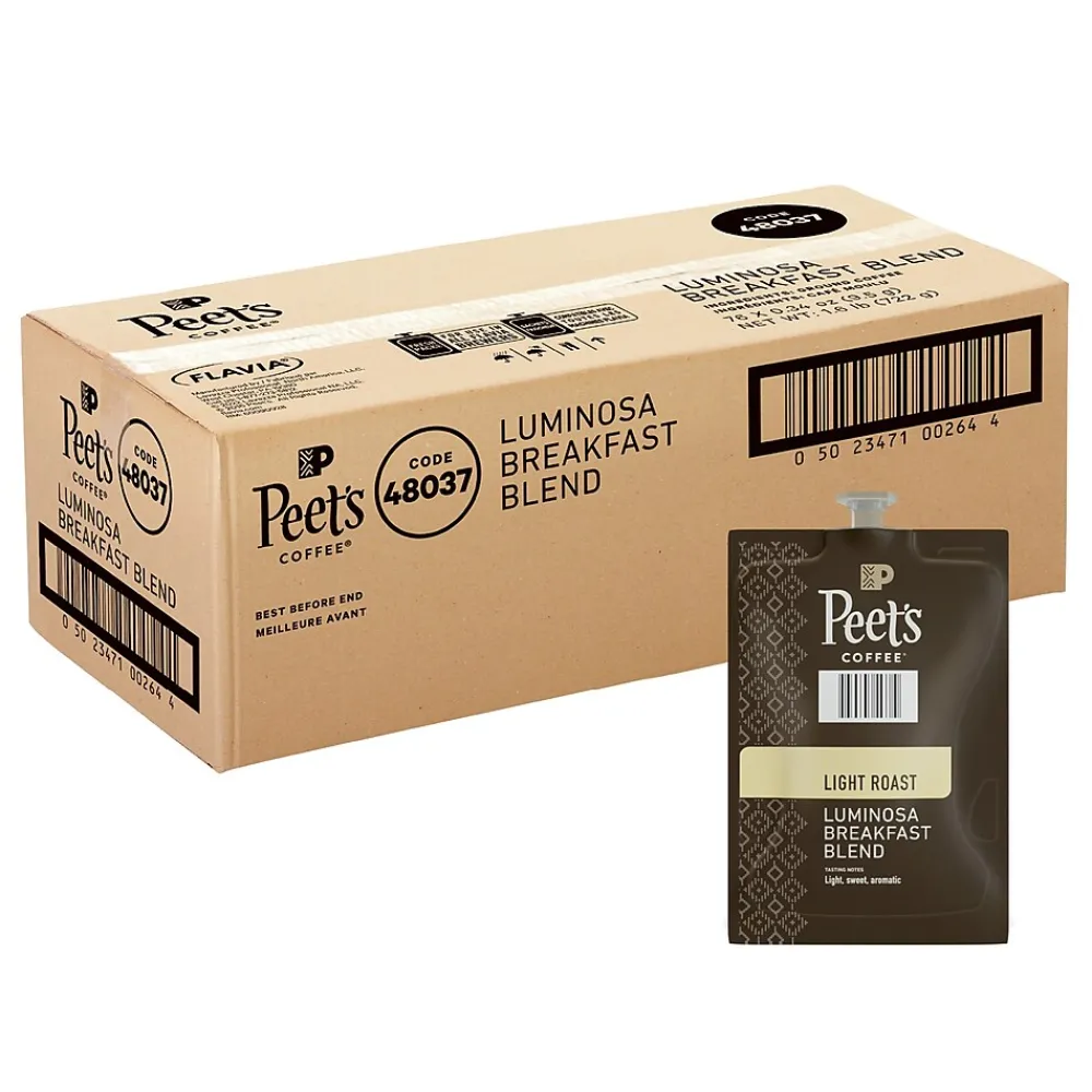 Peet's Coffee Colombia Luminosa Coffee Flavia Freshpack, Light Roast, 76/Carton (LPC00264)