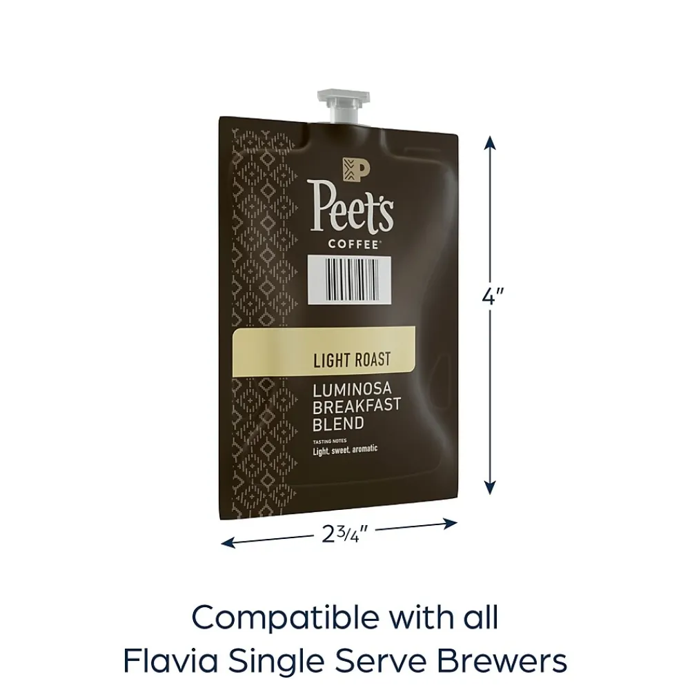 Peet's Coffee Colombia Luminosa Coffee Flavia Freshpack, Light Roast, 76/Carton (LPC00264)