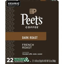 Peet's Coffee French Roast Coffee Keurig® K-Cup® Pods, Dark Roast, 22/Box (6545XX)