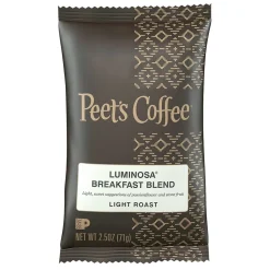 Peet's Coffee Luminosa Breakfast Blend Ground Coffee, Light Roast, 2.5 oz (PCE01337)