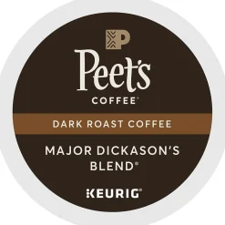 Peet's Coffee Major Dickason's Blend Single-Serve Keurig® K-Cup® Pods, Dark Roast, 40/Box (373354)