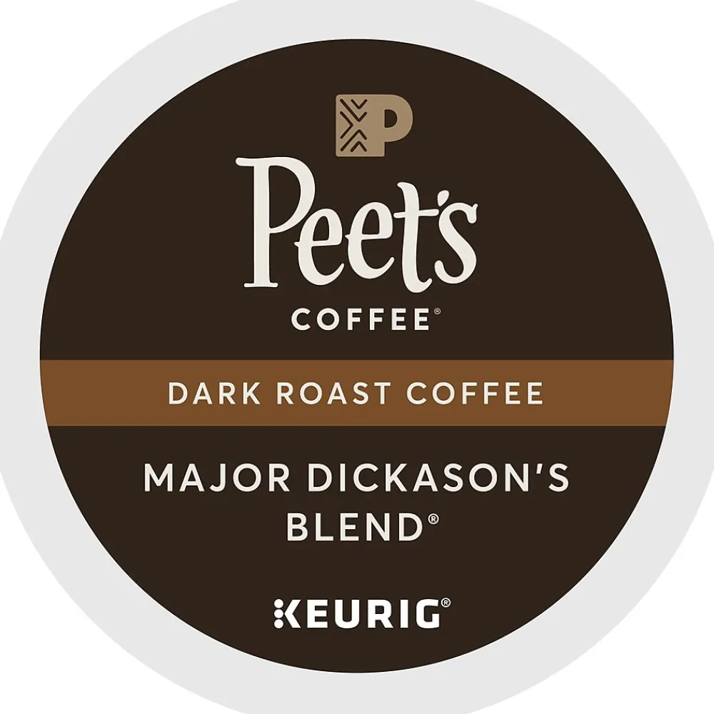 Peet's Coffee Major Dickason's Blend Coffee Keurig® K-Cup® Pods, Dark Roast, 88/Carton (65470)