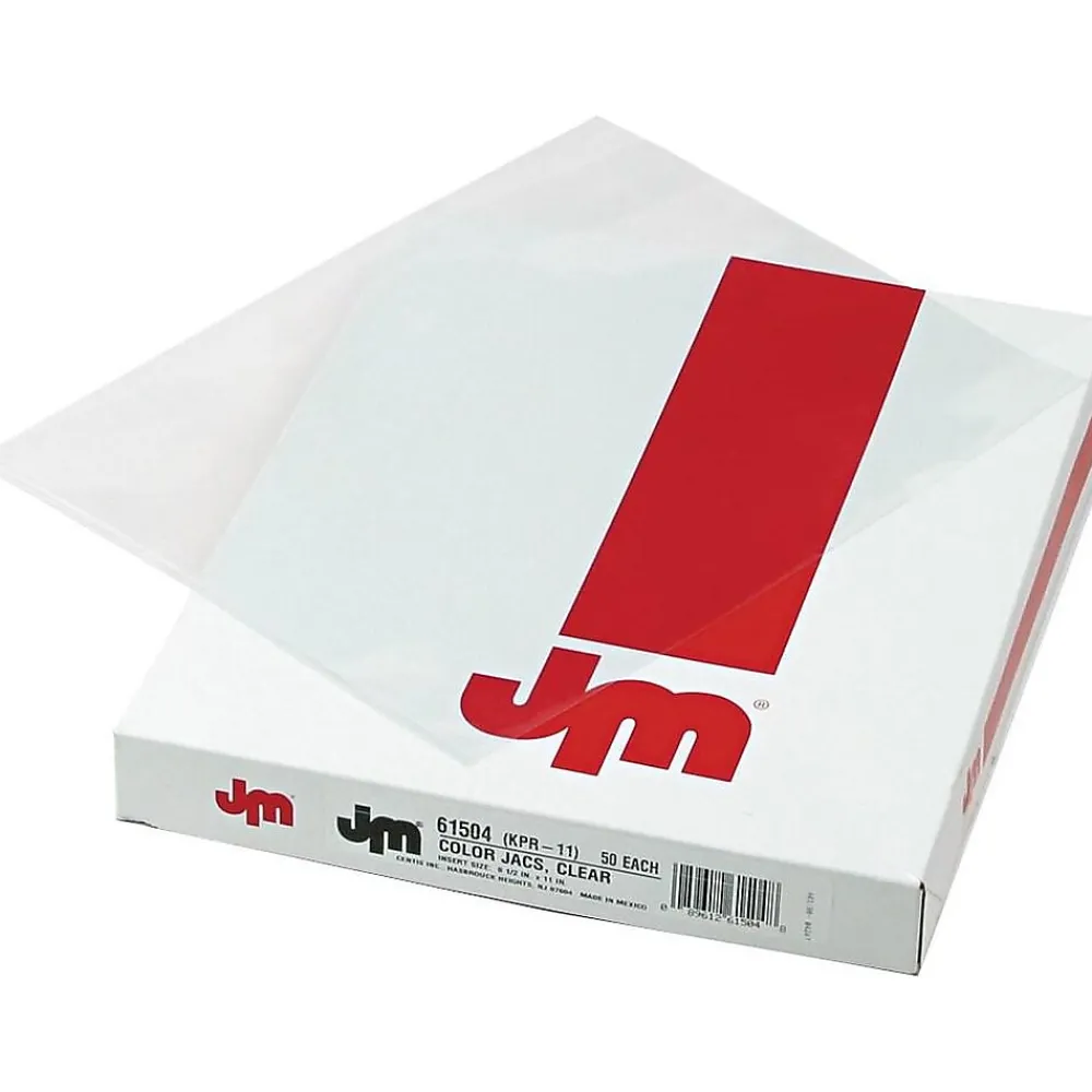 Sheet Protectors|Pendaflex Color Jacs Non-Glare Sheet Protectors, 8-1/2" x 11", Clear, 50/Box (PFX 61504)