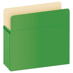 File Folders|Pendaflex ® Colored File Pockets, 3.5", Letter, (1524EGRE) Green