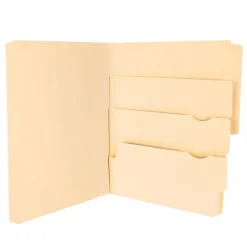 File Folders|Pendaflex Divide It Up 4-Tab File Folder, Letter Size, Manila, 24/Pack (10770)