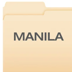 File Folders|Pendaflex Double Stuff® 3-Tab File Folder, Letter Size, , 50/Box (ESS54459) Manila