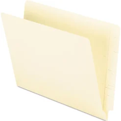 File Folders|Pendaflex End Tab File Folder, Straight Cut, Letter Size, Manila, 100/Box (PFX H110D)