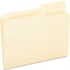 File Folders|Pendaflex Essentials File Folder, 3 Tab, Letter Size, Manila, 100/Box (PFX 752 1/3-3)