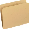 File Folders|Pendaflex File Folder, Straight Cut, Letter Size, Kraft, 100/Box (PFX RK152)