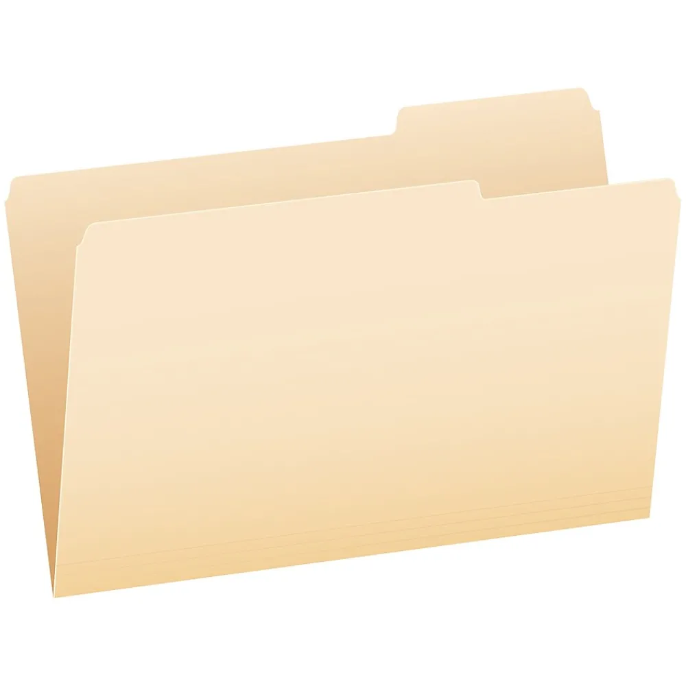 File Folders|Pendaflex File Folder, 1-Tab, Legal Size, Manila, 100/Box (753 1/3-1)