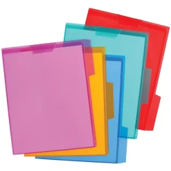 File Folders|Pendaflex File Folder, 1-Tab, Letter Size, Assorted, 5/Pack (E85015)