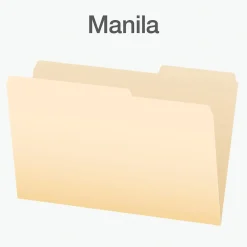 File Folders|Pendaflex File Folder, 1-Tab, Legal Size, Manila, 100/Box (1006983)