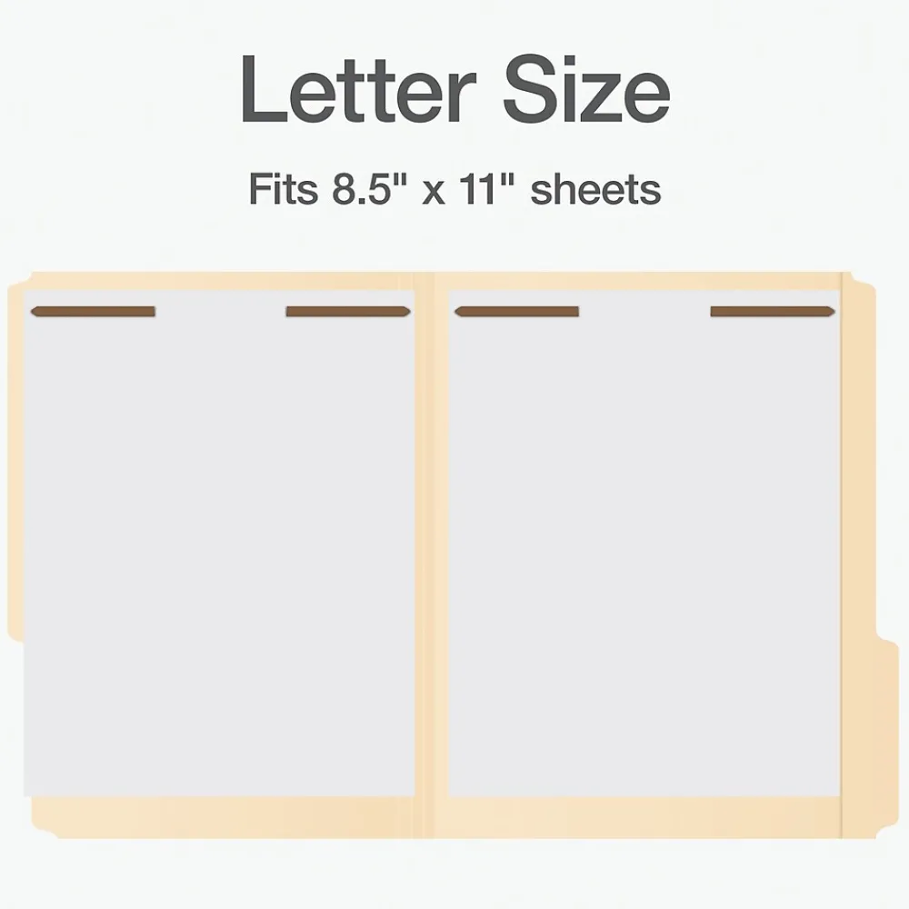 File Folders|Pendaflex File Folder, 1-Tab, Letter Size, Manila, 50/Box (1006993)