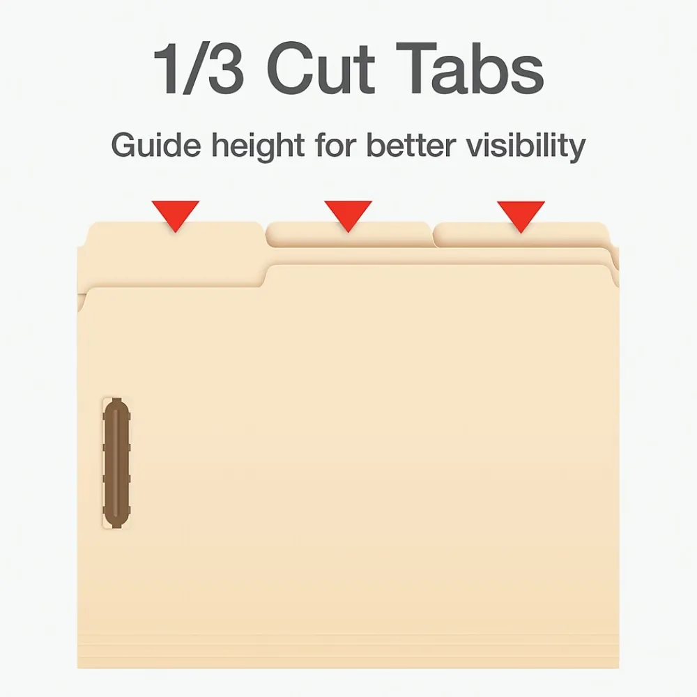 File Folders|Pendaflex File Folder, 1-Tab, Letter Size, Manila, 50/Box (1006993)