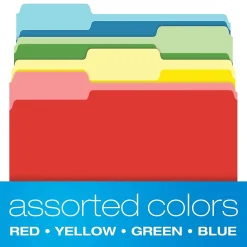 File Folders|Pendaflex Hanging File Folder Combo Kit, Letter Size, Assorted Color, 25 Folders with Tabs, 50 File Folders (99199)
