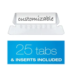 Hanging File Folders|Pendaflex Hanging File Folder, 1/5-Cut Tab, Letter Size, Black, 25/Box (PFX81605)