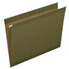 Hanging File Folders|Pendaflex Hanging File Folder, 5-Tab, Letter Size, Green, 25/Box (PFX 4152)