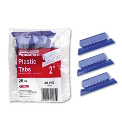 Hanging File Folders|Pendaflex Hanging File Folder Tabs, 1/5 Tab, Two Inch, Tab/White Insert, 25/Pack Violet
