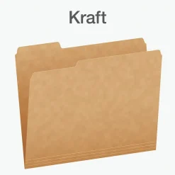 File Folders|Pendaflex Heavy Duty File Folder, 1/3-Cut Tab, Letter Size, 50/Box (1007030)