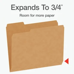 File Folders|Pendaflex Heavy Duty File Folder, 1/3-Cut Tab, Letter Size, 50/Box (1007030)