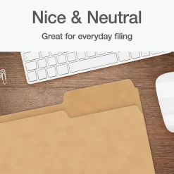 File Folders|Pendaflex Heavy Duty File Folder, 1/3-Cut Tab, Letter Size, 50/Box (1007030)