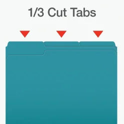 File Folders|Pendaflex Heavy Duty File Folder, 1/3-Cut Tab, Letter Size, 100/Box (1006995)