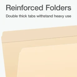 File Folders|Pendaflex Heavy Duty File Folder, Straight Cut, Legal Size, 100/Box (1007057)