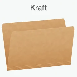 File Folders|Pendaflex Heavy Duty File Folder, Straight Cut, Legal Size, Kraft, 100/Box (1007137)