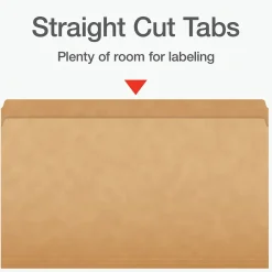 File Folders|Pendaflex Heavy Duty File Folder, Straight Cut, Legal Size, Kraft, 100/Box (1007137)