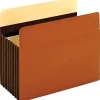 File Folders|Pendaflex Heavy Duty Pockets, 7" Expansion Pocket Folders, Full Length Tab, Letter Size, Brown, 5/Box (15444HD)