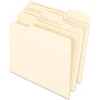 File Folders|Pendaflex Letter Recycled 1/3 Cut Earthwise Recycled File Folder, Manila, 100/Pack