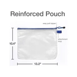 Oxford 13.19" 10-Piece Polyester Travel Pouch, Water Resistant, Assorted Colors (77707)<Pendaflex Clearance