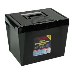File Storage|Pendaflex Portable Hanging File Box, Letter Size, Black (PFX 20861)