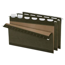 Hanging File Folders|Pendaflex Ready-Tab Hanging File Folders, 6-Tab, Legal Size, Standard , 25/Box (PFX 42591) Green