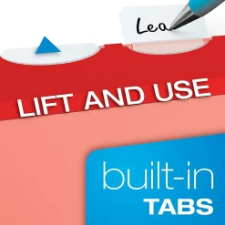 Hanging File Folders|Pendaflex Ready-Tab Reinforced Hanging File Folder, 5-Tab, Letter Size, , 25/Box (42623) Red