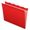 Hanging File Folders|Pendaflex Ready-Tab Reinforced Hanging File Folder, 5-Tab, Letter Size, Red, 25/Box (42623)