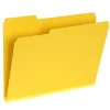 File Folders|Pendaflex Recycled File Folder, 1-Tab, Letter Size, Yellow, 25/Box (1007022)