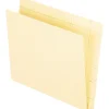 File Folders|Pendaflex Recycled File Folder, Straight Cut, Letter Size, Manila, 100/Box (16640)