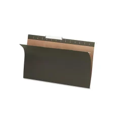 Hanging File Folders|Pendaflex Recycled Hanging File Folders, 1/3-Cut Tab, Legal Size, Standard Green, 25/Box (PFX 81621)